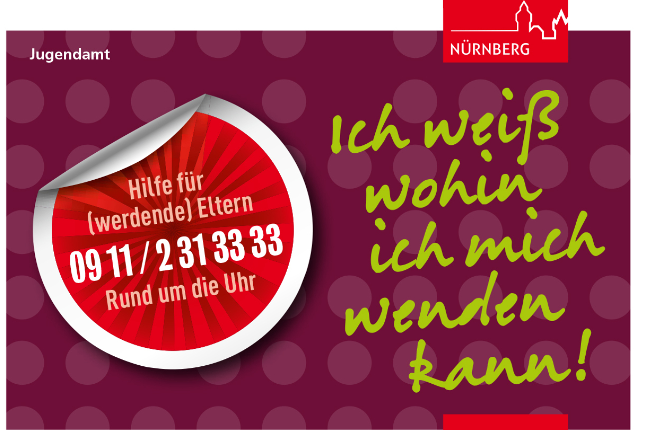 Infokärtchen der Frühen Hilfen, Bild © Stadt Nürnberg