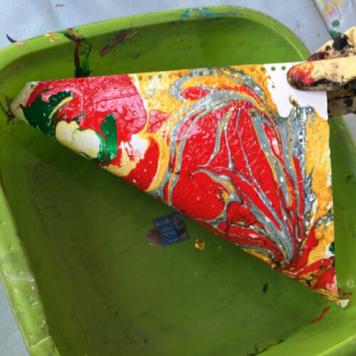 © KinderKunstRaum / Stadt Nürnberg Marmorieren © KinderKunstRaum / Stadt Nürnberg