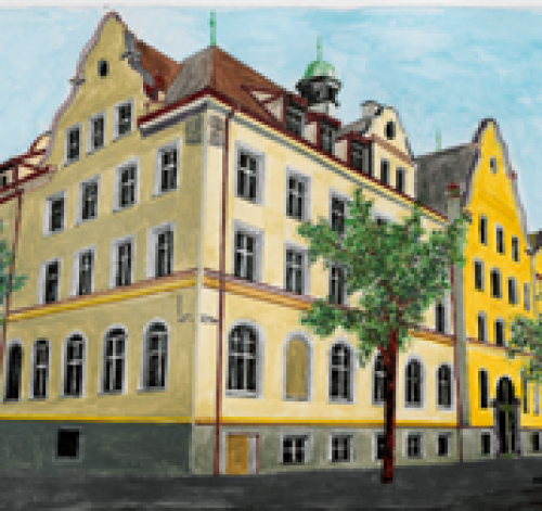 NHG gezeichnet, wie es früher aussah © Bild: Stadt Nürnberg