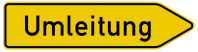 Umleitungsschild