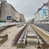 Bayreuther Straße - Gleisbau