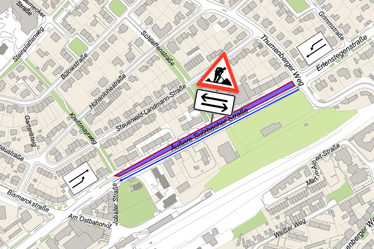 (Stadt Nürnberg) Äußere Sulzbacher Straße - Thumenberger Weg