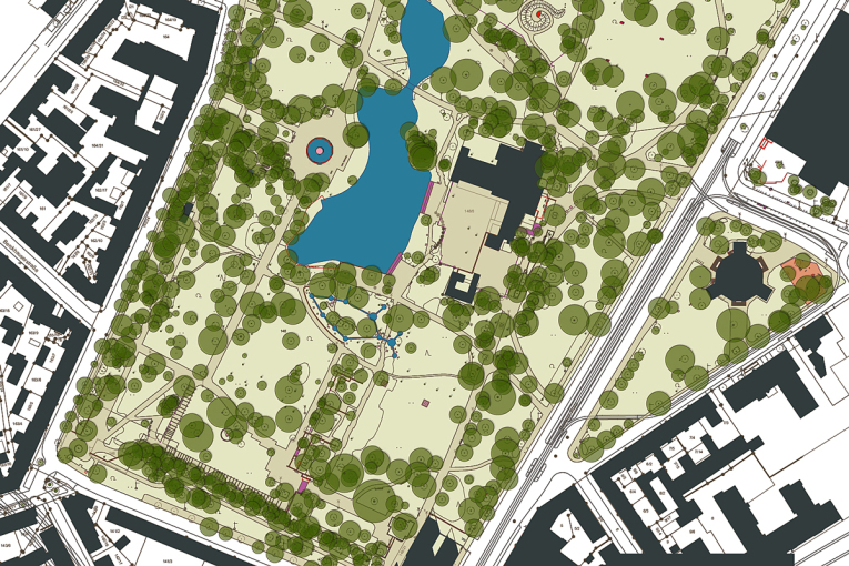 Karte Stadtpark Süd