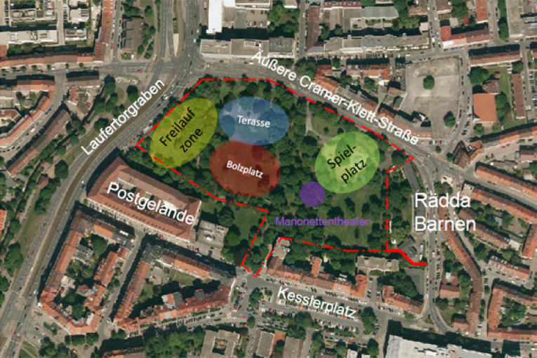 Wie wird der Cramer-Klett-Park genutzt?