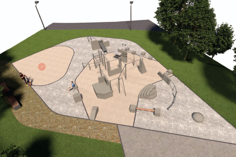 Dorfäckerstraße Bewegungspark Perspektive