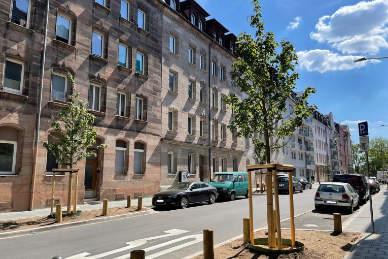 8 Bäume Murrstraße Umgestaltung