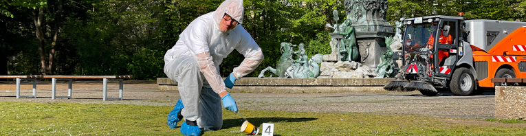 Tatortreiniger im Stadtpark